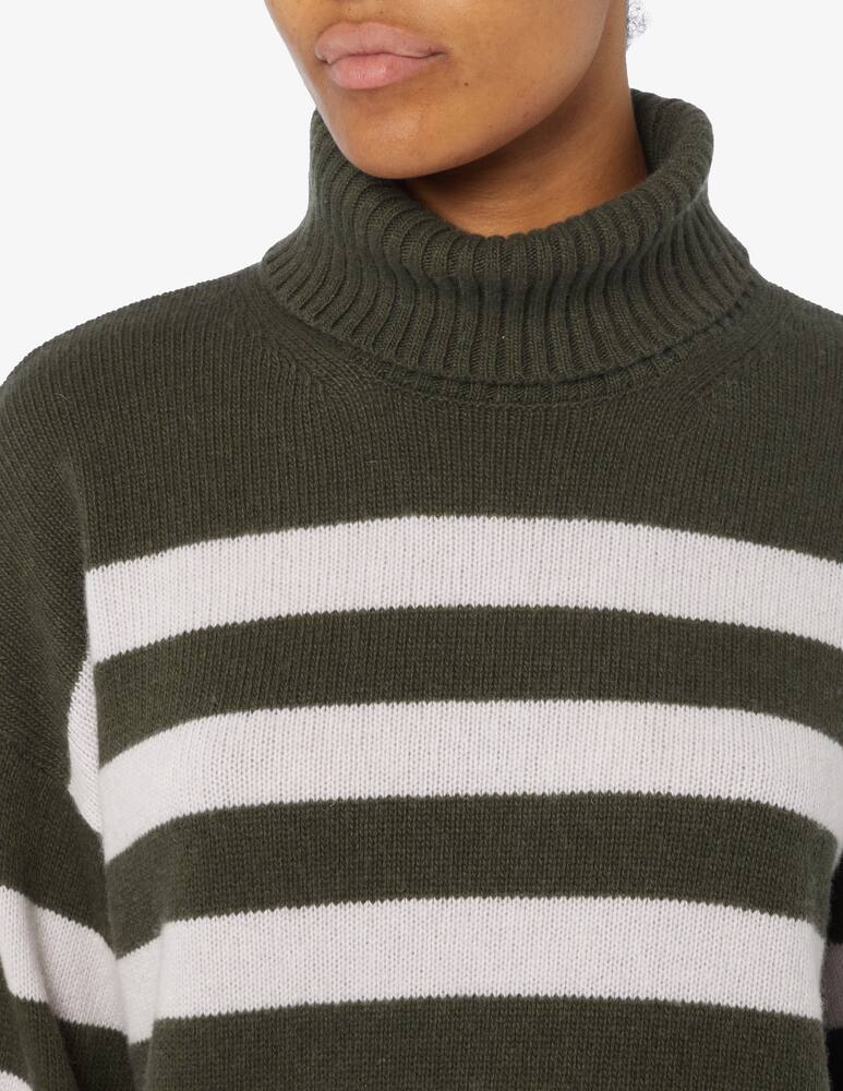 rinascente Rinascente Collection Striped turtleneck with flounce