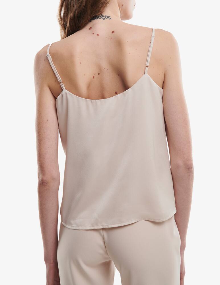 rinascente Face to Face Style Top spalline in raso