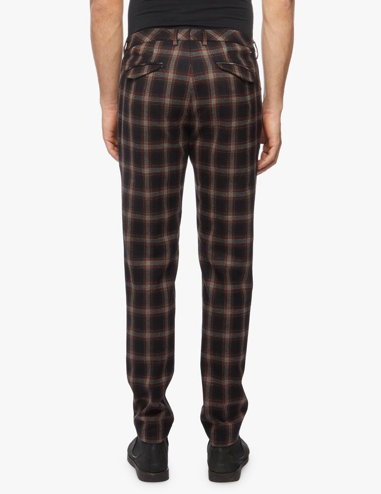 Cruna Marais trousers in checks fleece wool - picture 3 Cruna Marais trousers in checks fleece wool - picture 3