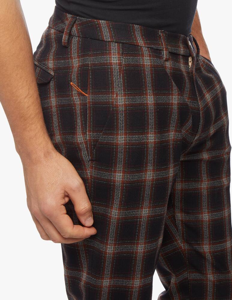 Cruna Marais trousers in checks fleece wool - picture 5 Cruna Marais trousers in checks fleece wool - picture 5