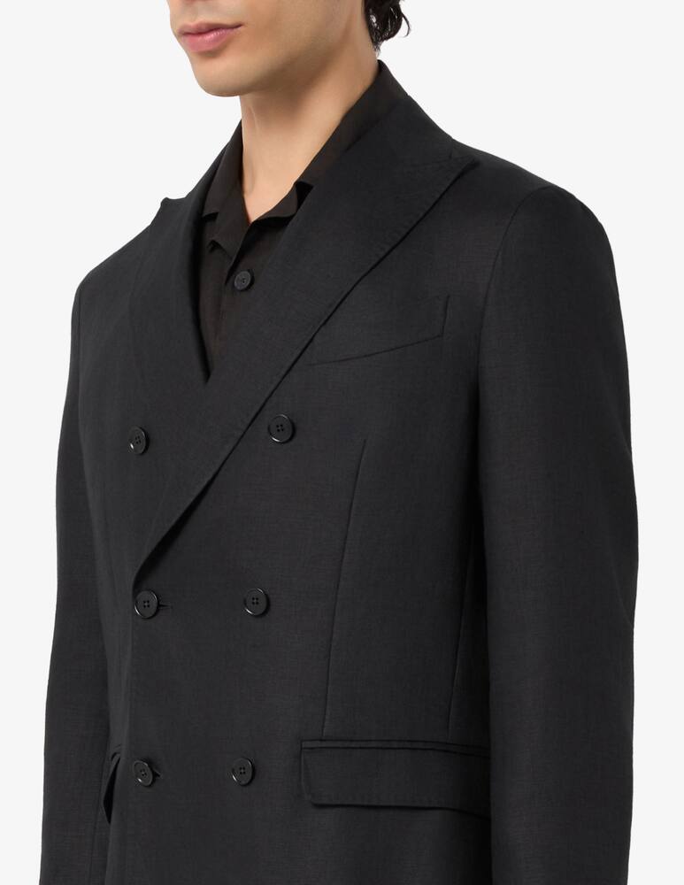 rinascente Misaky Linen double breasted jacket