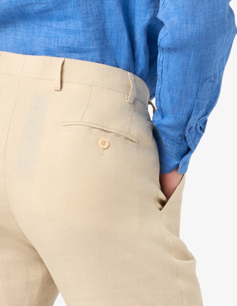 Sartoria Italiana Linen tailored trousers - picture 4 Sartoria Italiana Linen tailored trousers - picture 4