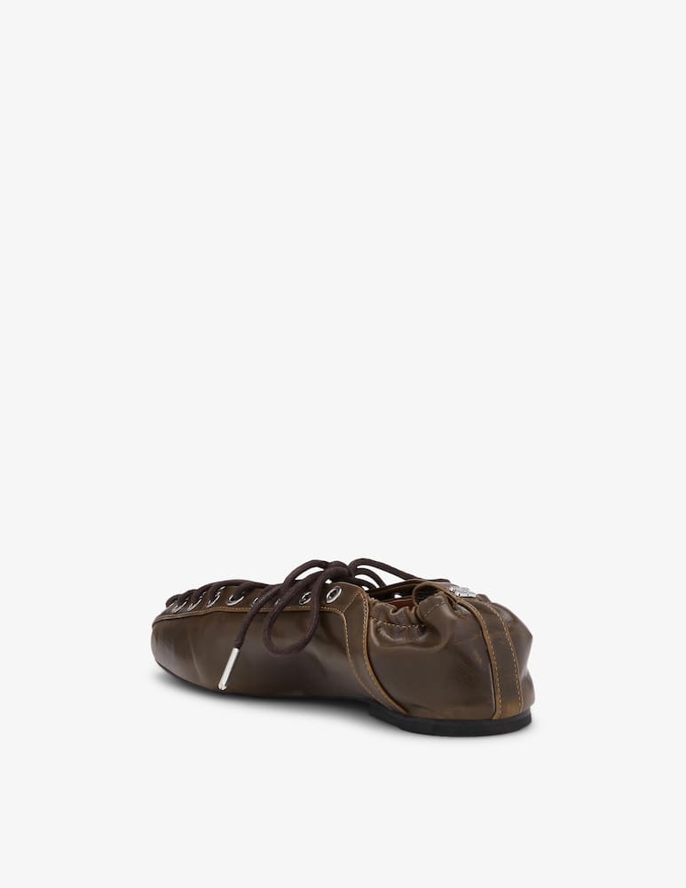 Ganni Ballerina stringata con occhielli - immagine 3 Ganni Ballerina stringata con occhielli - immagine 3