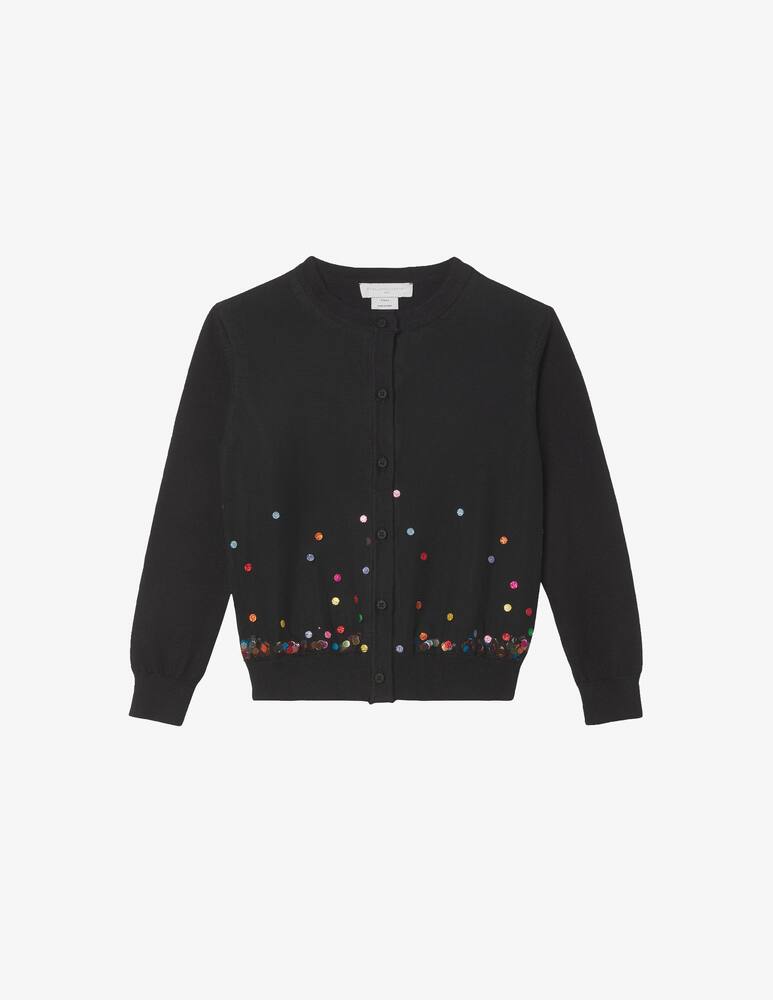 Stella McCartney Cardigan in maglia in misto lana - Nero - immagine 1
