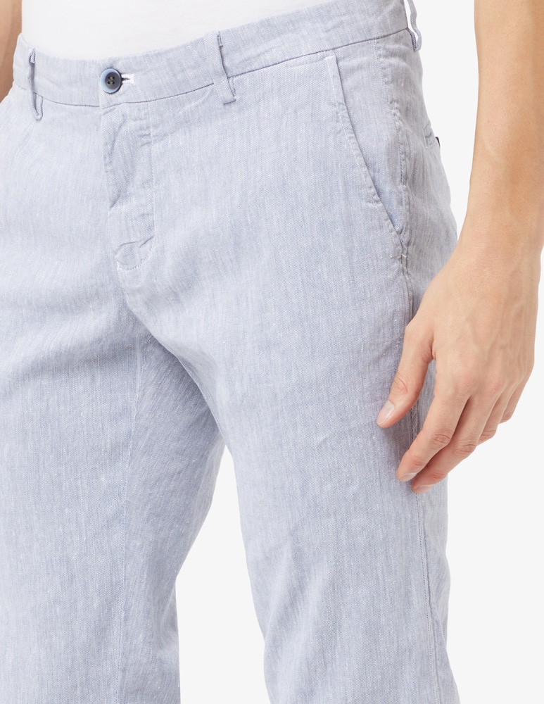 rinascente Mason's Pantaloni chino milano lino fiammato