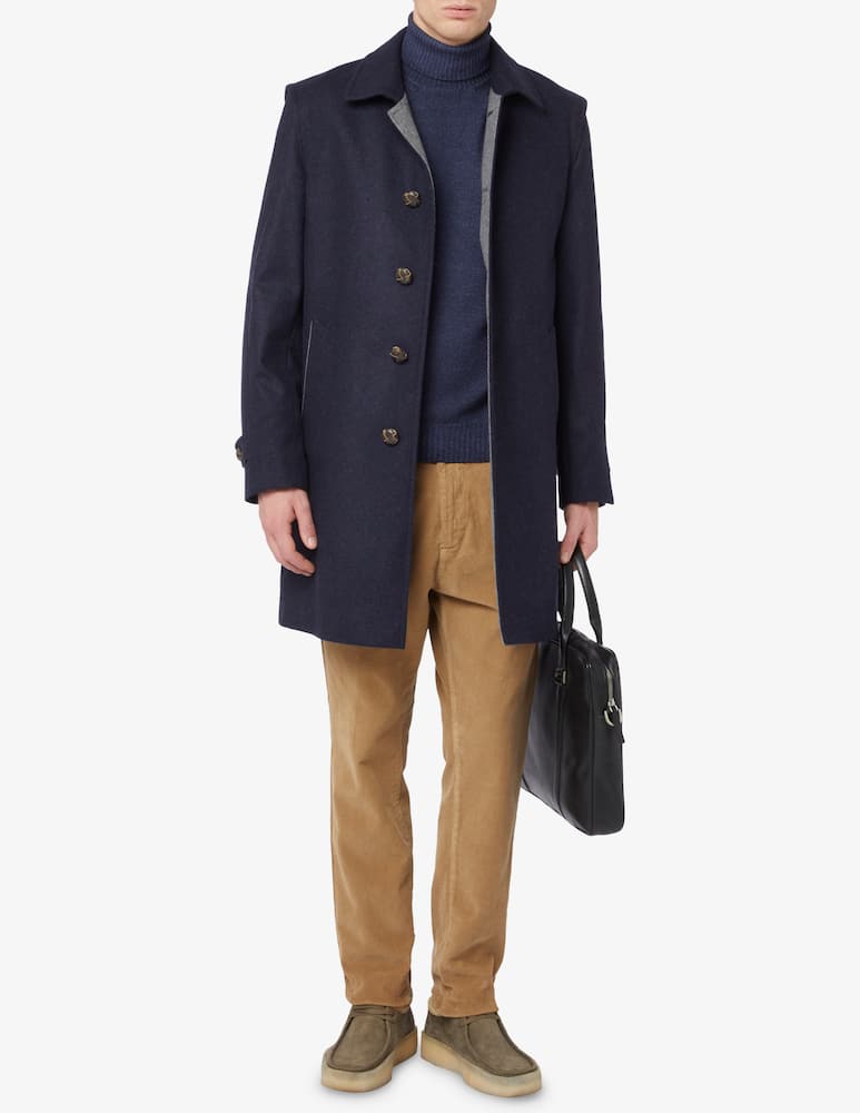 Gran Sasso Wool turtleneck - blue - picture 6 Gran Sasso Wool turtleneck - blue - picture 6