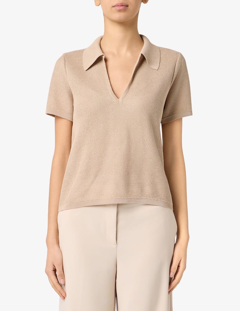 Rinascente Collection Polo con scollo a V - immagine 1 Rinascente Collection Polo con scollo a V - immagine 1