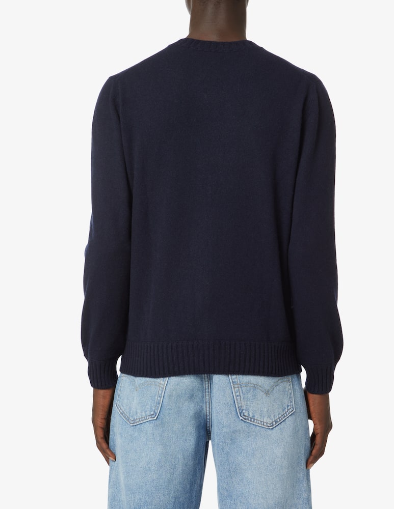 rinascente Gran Sasso Maglia girocollo in cashmere - blu scuro