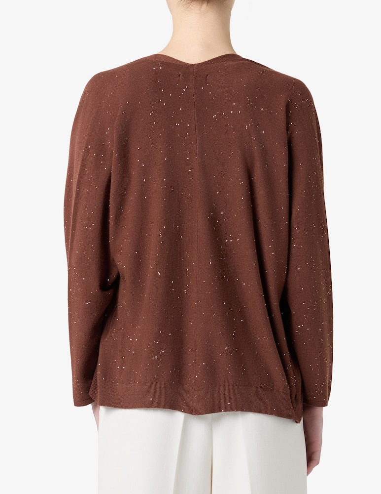 Rinascente Collection Cardigan aperto con micropaillettes - immagine 3 Rinascente Collection Cardigan aperto con micropaillettes - immagine 3