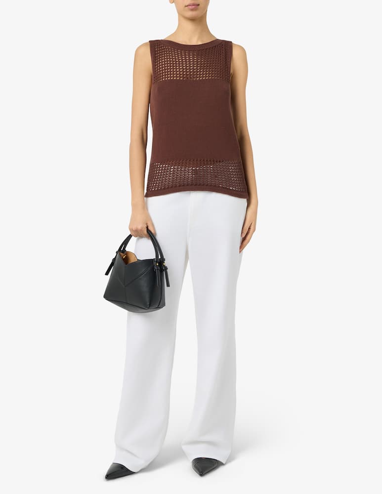 rinascente Rinascente Collection Top traforato in cotone