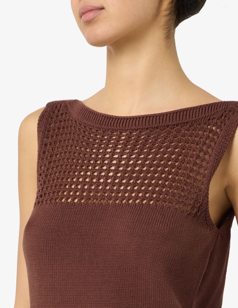 rinascente Rinascente Collection Top traforato in cotone