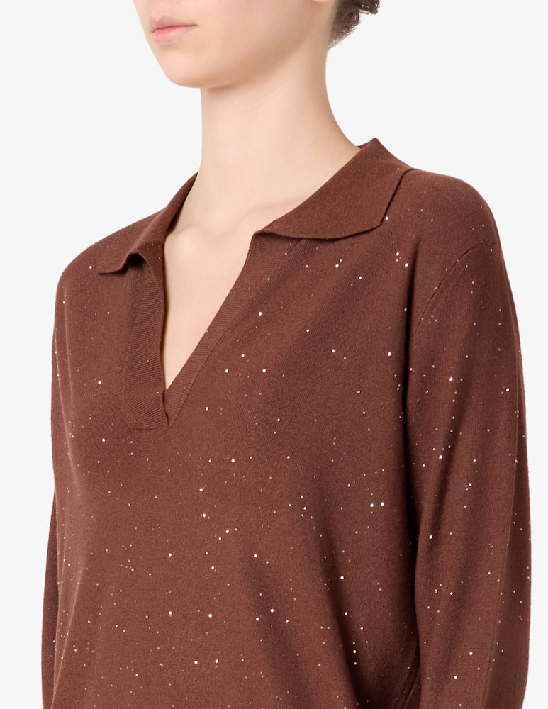 Rinascente Collection Polo con micro paillettes - immagine 4 Rinascente Collection Polo con micro paillettes - immagine 4