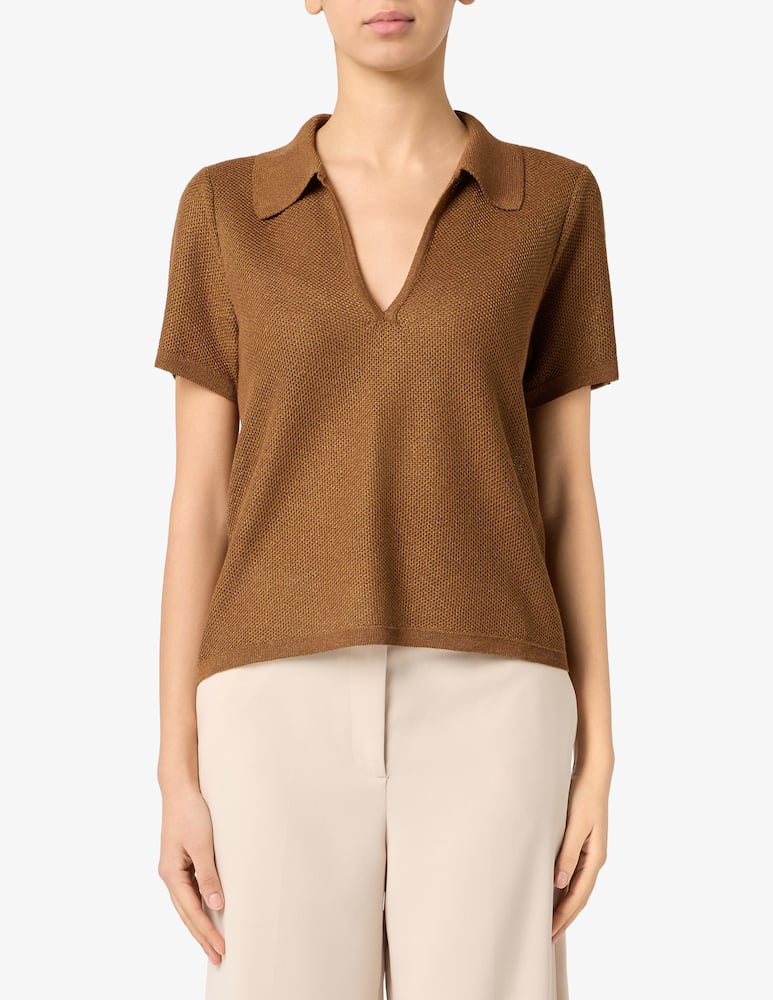 Rinascente Collection Polo in maglia V - immagine 1 Rinascente Collection Polo in maglia V - immagine 1