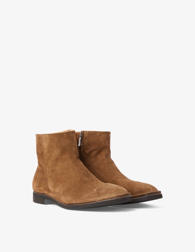 rinascente Alberto Fasciani Stivaletti chelsea in suede con cerniera - Marrone