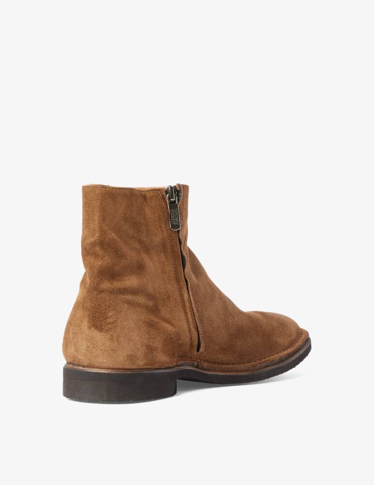 rinascente Alberto Fasciani Stivaletti chelsea in suede con cerniera - Marrone