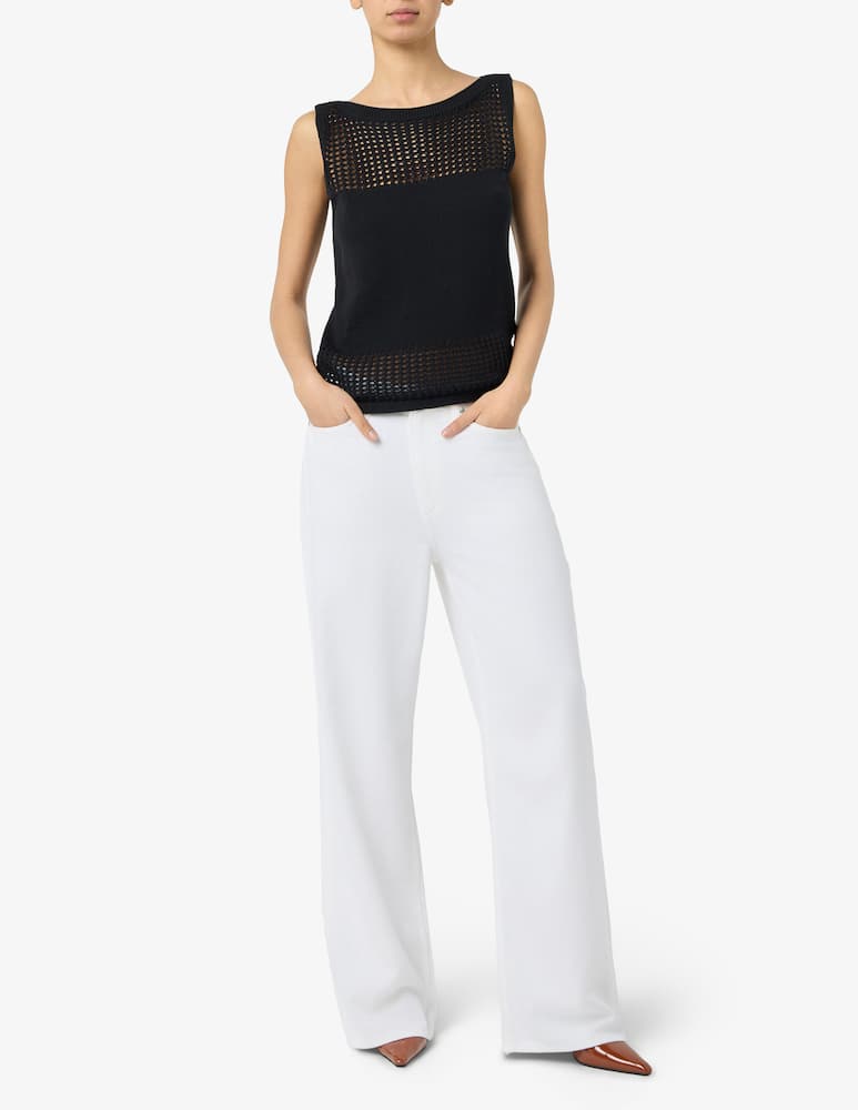rinascente Rinascente Collection Shimmer knit short sleeve jumper