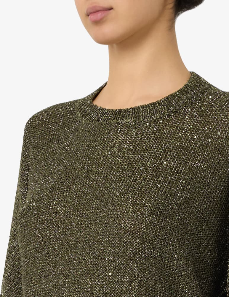 rinascente Rinascente Collection Maglione traforato in cotone a maniche corte