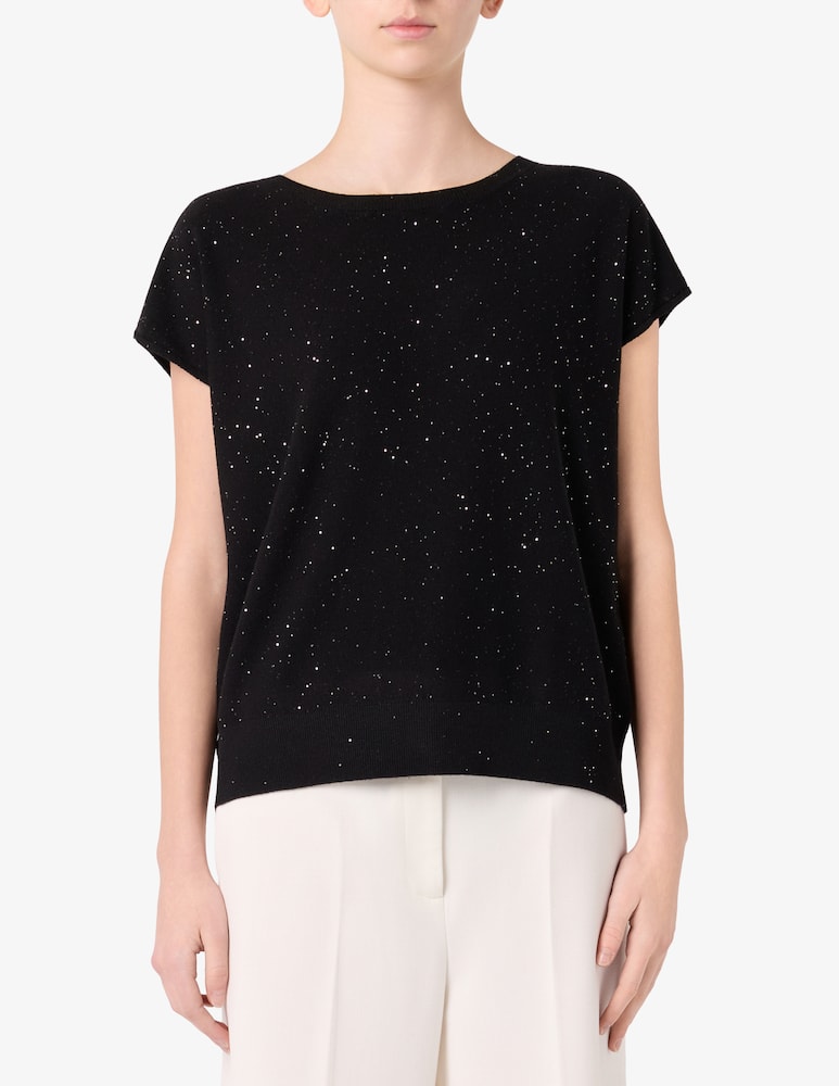Rinascente Collection Maglia con micropaillettes - immagine 1 Rinascente Collection Maglia con micropaillettes - immagine 1