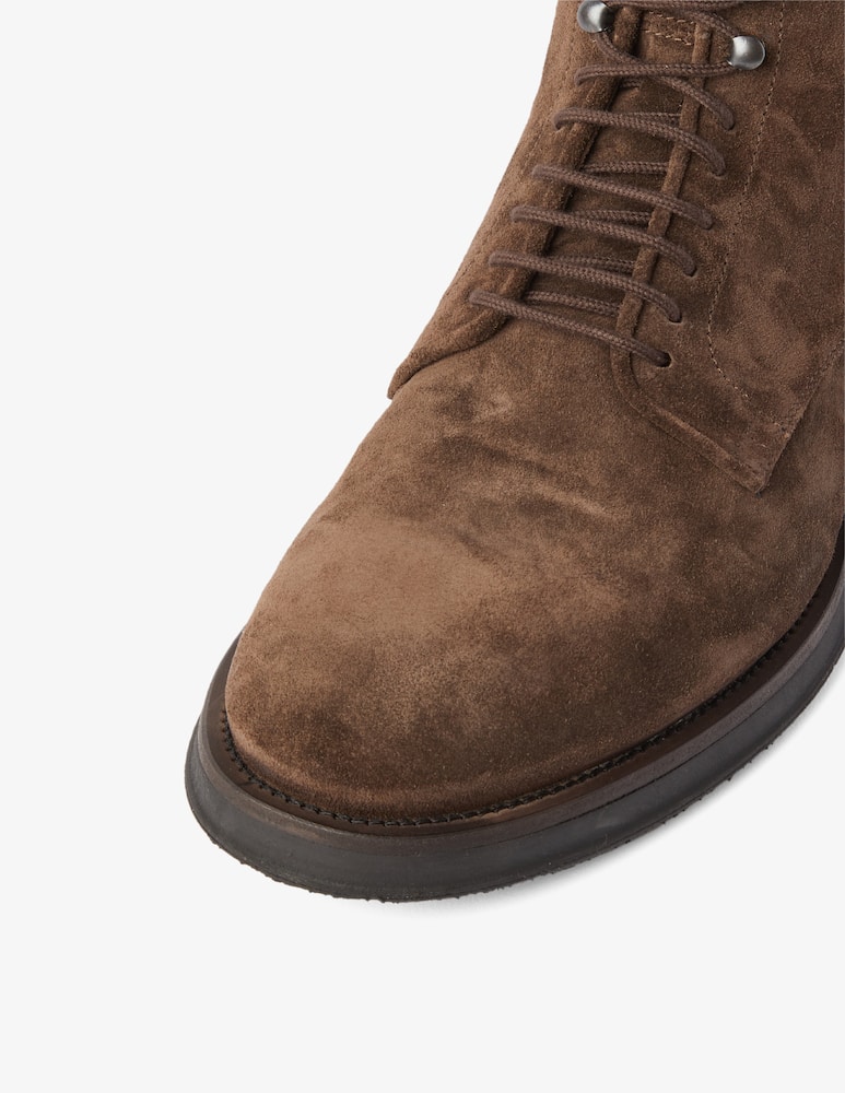 rinascente Alberto Fasciani Stivaletti stringati in suede - Marrone