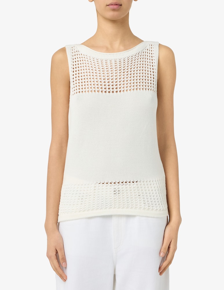 rinascente Rinascente Collection Top traforato in cotone