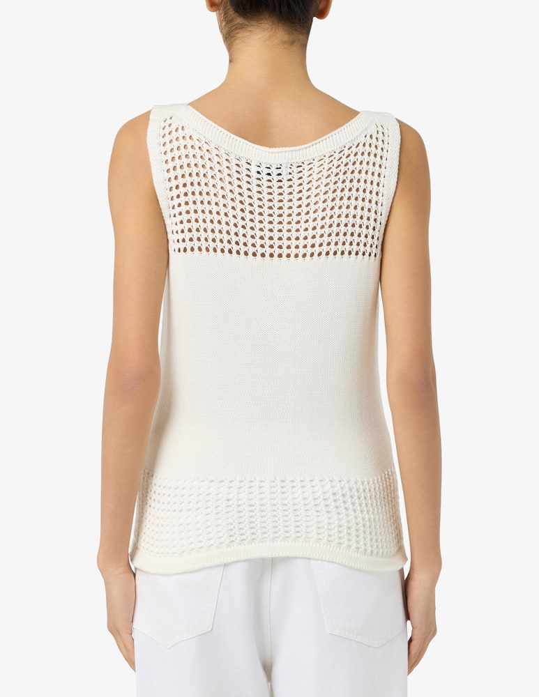 rinascente Rinascente Collection Top traforato in cotone