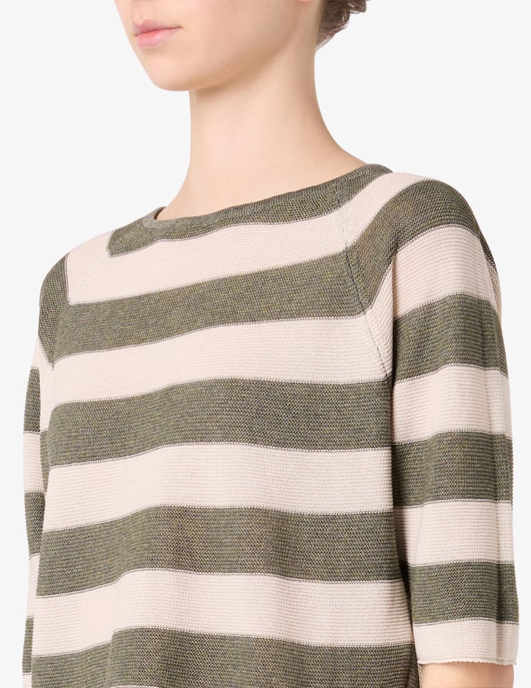 Rinascente Collection Maglione a righe con maniche a tre quarti - immagine 4 Rinascente Collection Maglione a righe con maniche a tre quarti - immagine 4