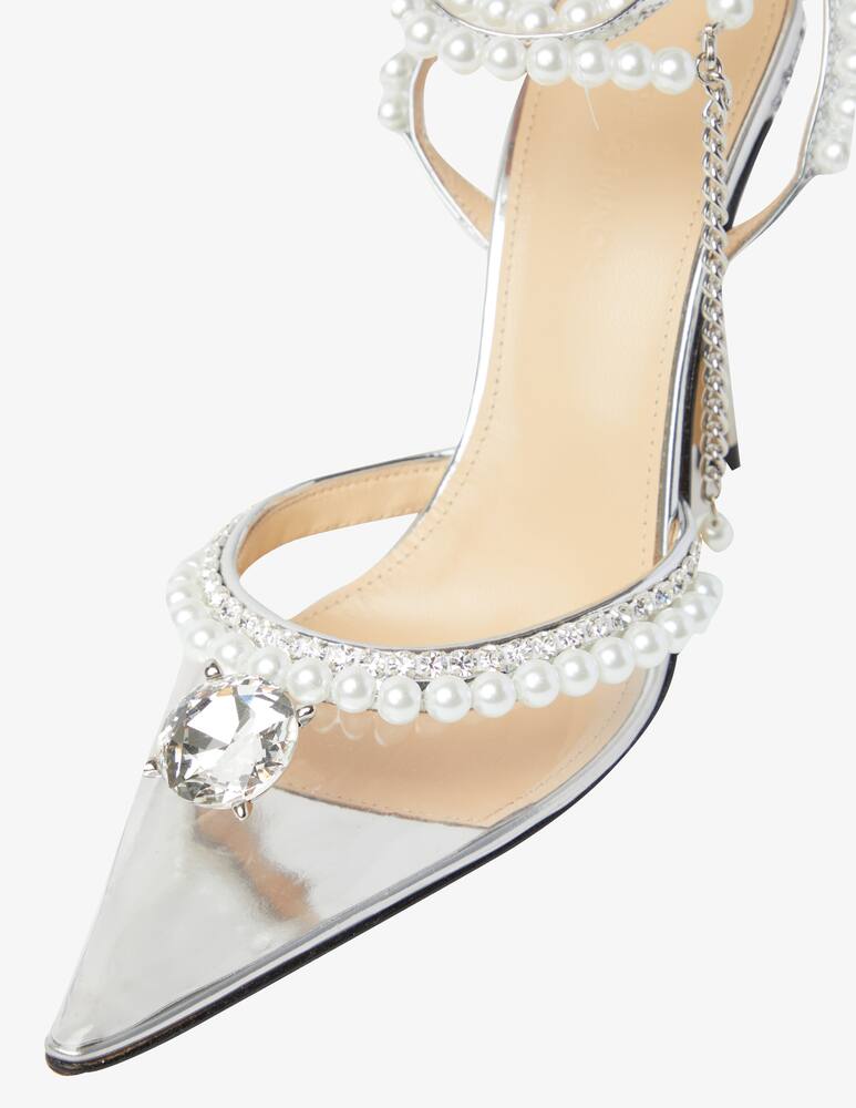 rinascente Mach & Mach Pearl ankle sandals - Silver