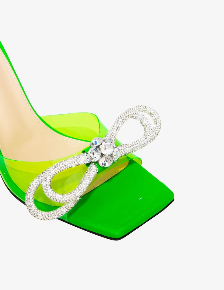 rinascente Mach & Mach Double bow sandals - Green