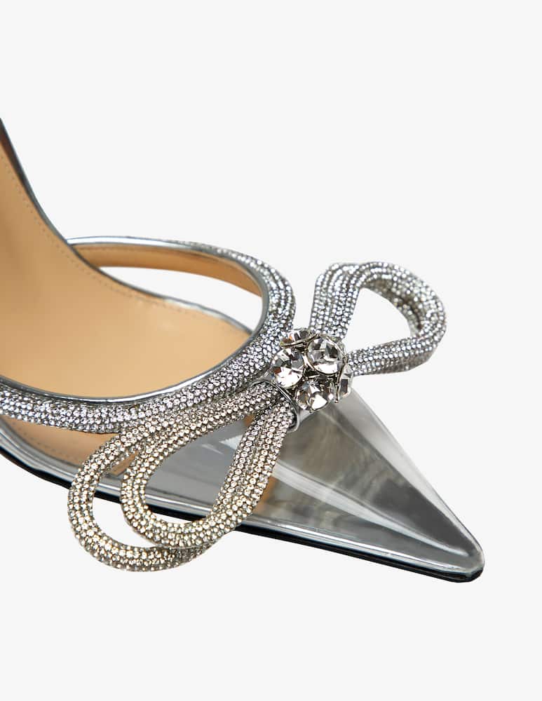 rinascente Mach & Mach Double bow sandals - Silver