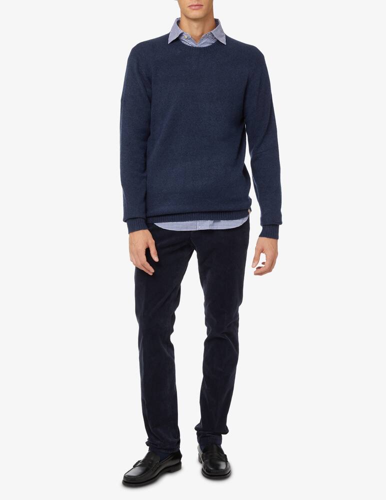 rinascente Finamore Camicia micro quadro - Blu e rosso