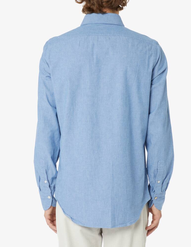 rinascente Finamore Camicia super chambray tu - Blu
