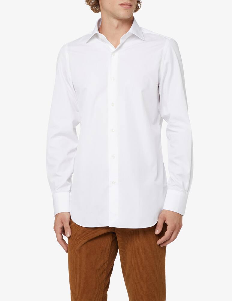 rinascente Finamore Double twisted popeline shirt - White