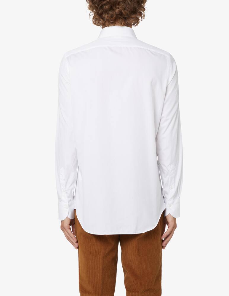 rinascente Finamore Double twisted popeline shirt - White