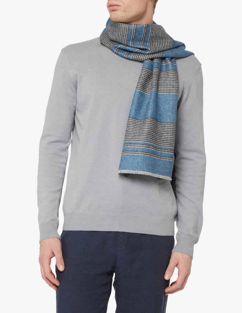 rinascente Piacenza Cashmere Sciarpa in seta e cashmere - Blu