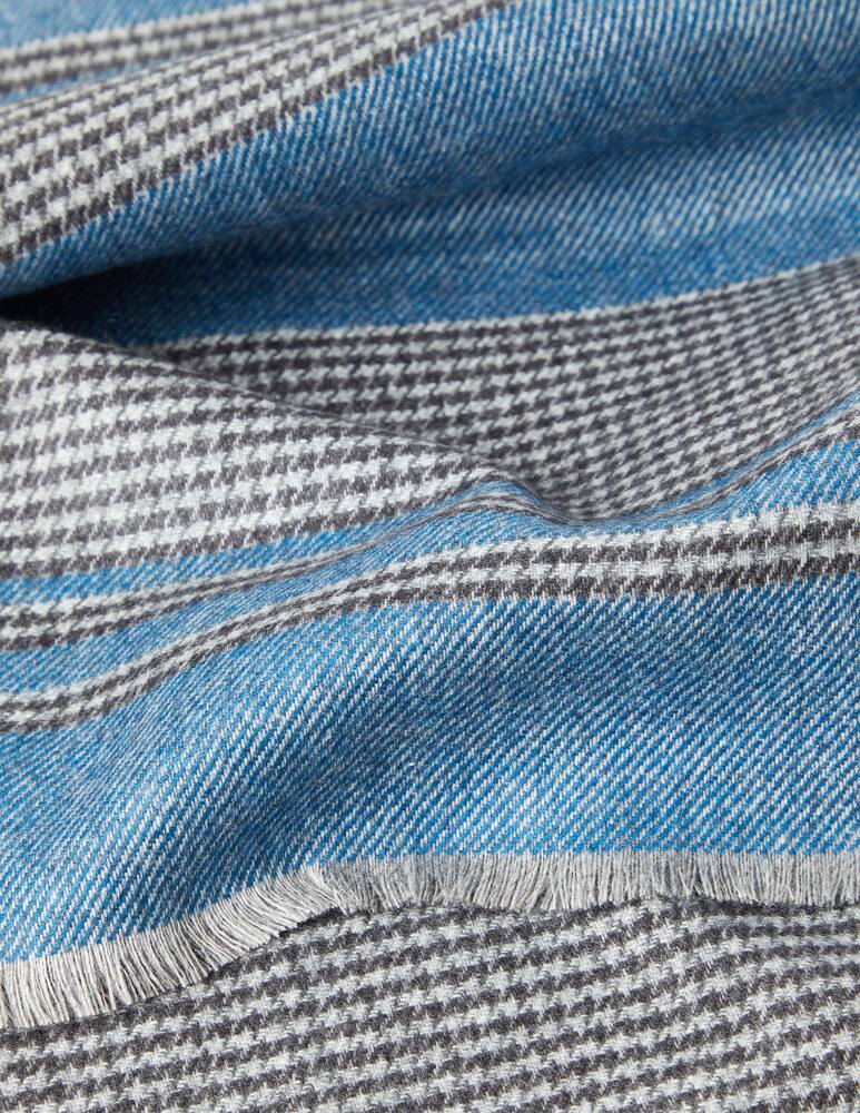 rinascente Piacenza Cashmere Sciarpa in seta e cashmere - Blu