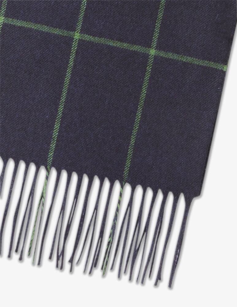 rinascente Piacenza Cashmere Sciarpa in cashmere e seta a scacchi - Blu