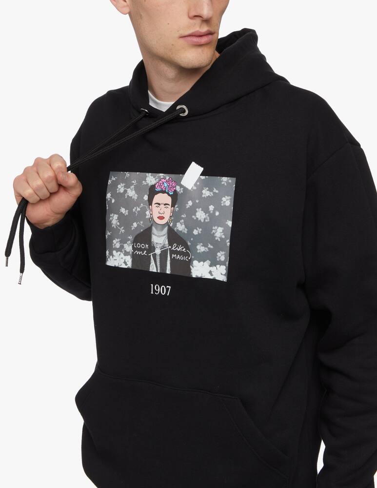 rinascente Throwback Felpa con cappuccio stampa frida kahlo