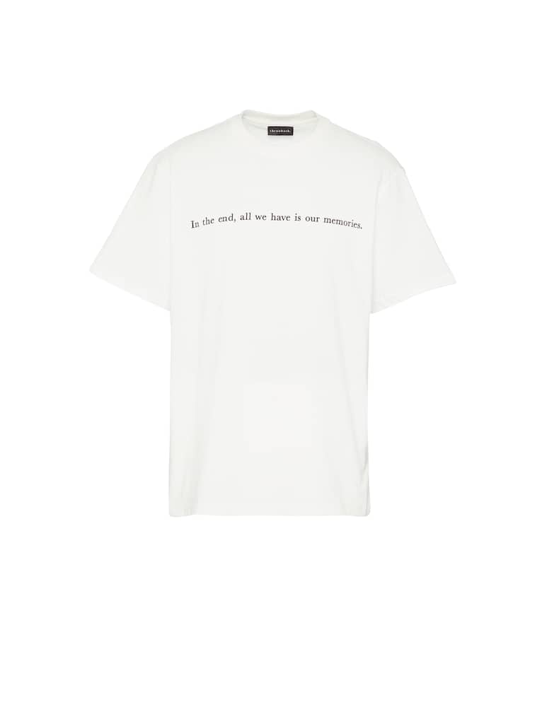 rinascente Throwback T-shirt scritta memories