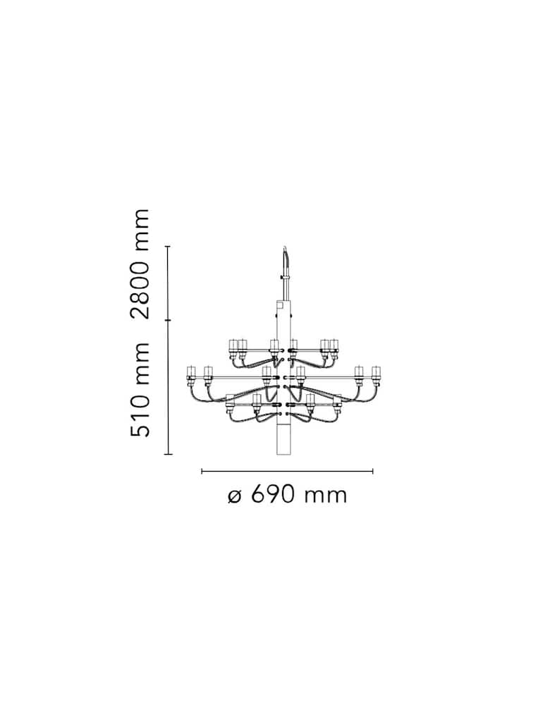 Flos Lampada a sospensione 2097/18 (lampadine trasparenti) - immagine 3 Flos Lampada a sospensione 2097/18 (lampadine trasparenti) - immagine 3