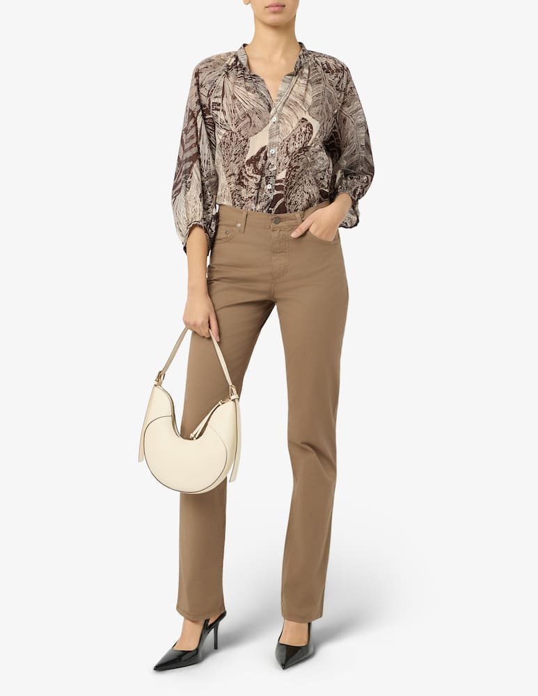 rinascente Elizabeth Ascot Pop classic fit five pocket trousers