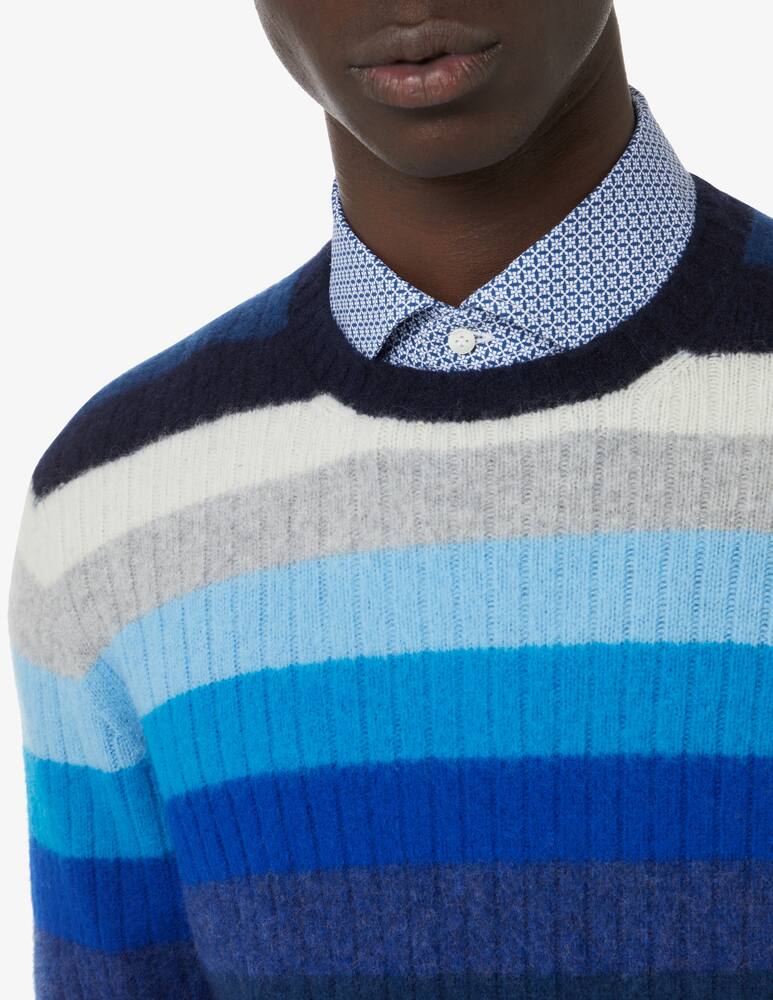 rinascente Drumohr Maglia girocollo a righe in lana di capra - Multicolor