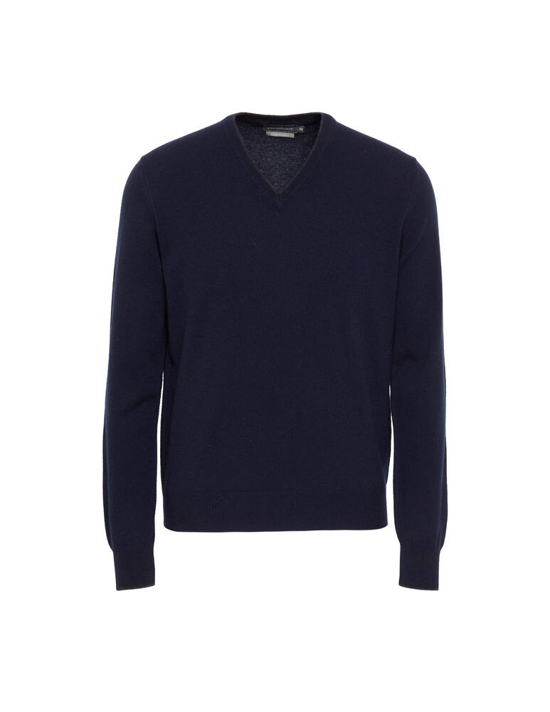 rinascente Pure Cashmere Maglia scollo v con toppe 100% cachemire