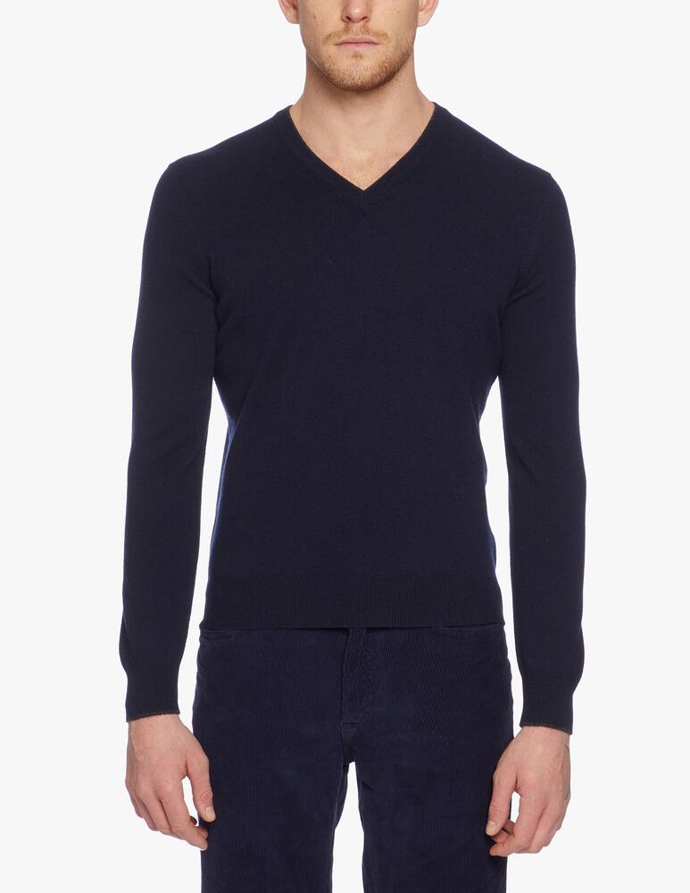 rinascente Pure Cashmere Maglia scollo v con toppe 100% cachemire