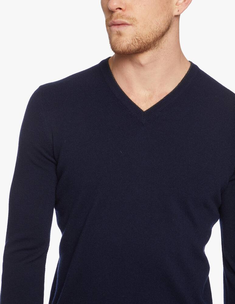 rinascente Pure Cashmere Maglia scollo v con toppe 100% cachemire