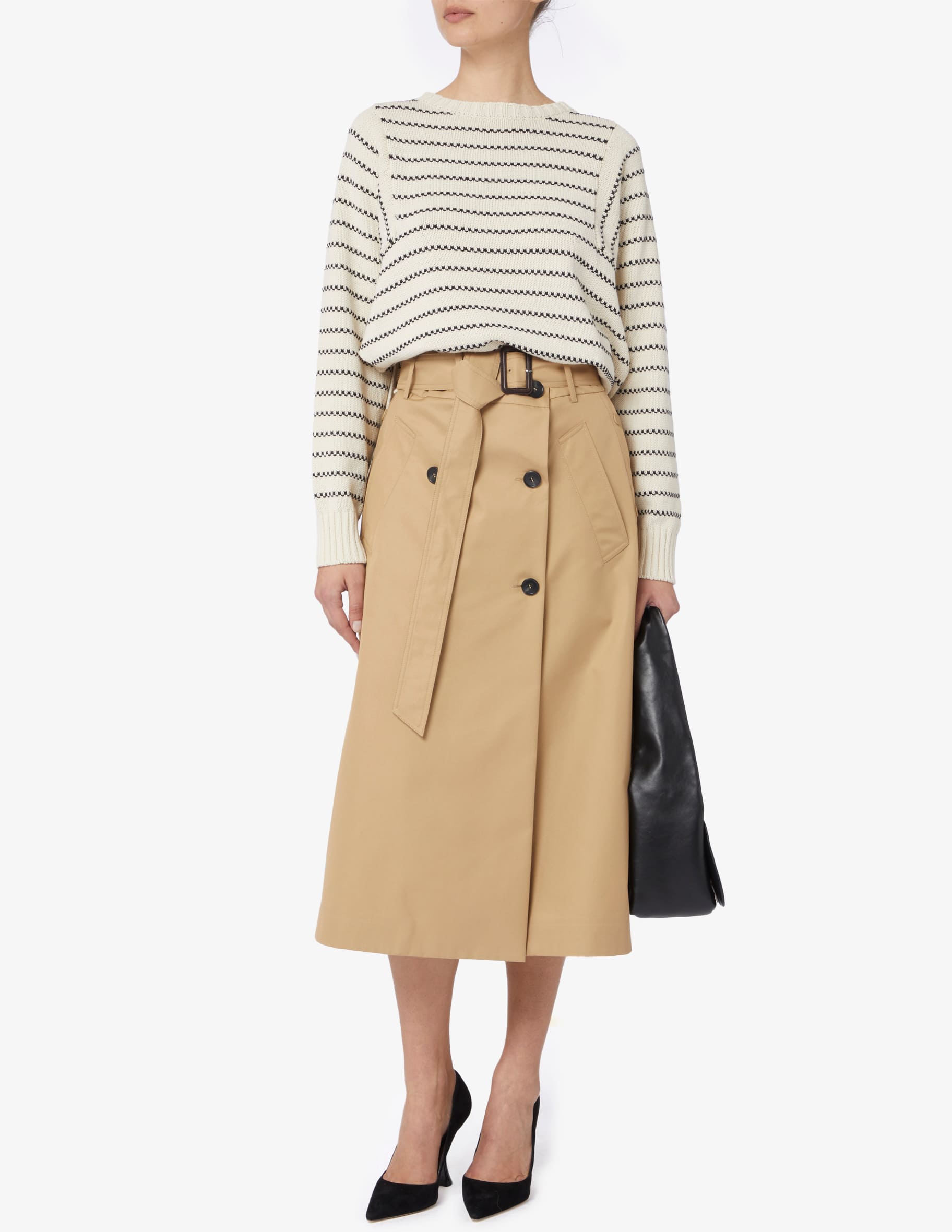 Shop Weekend Max Mara Nebbia midi skirt on Rinascente