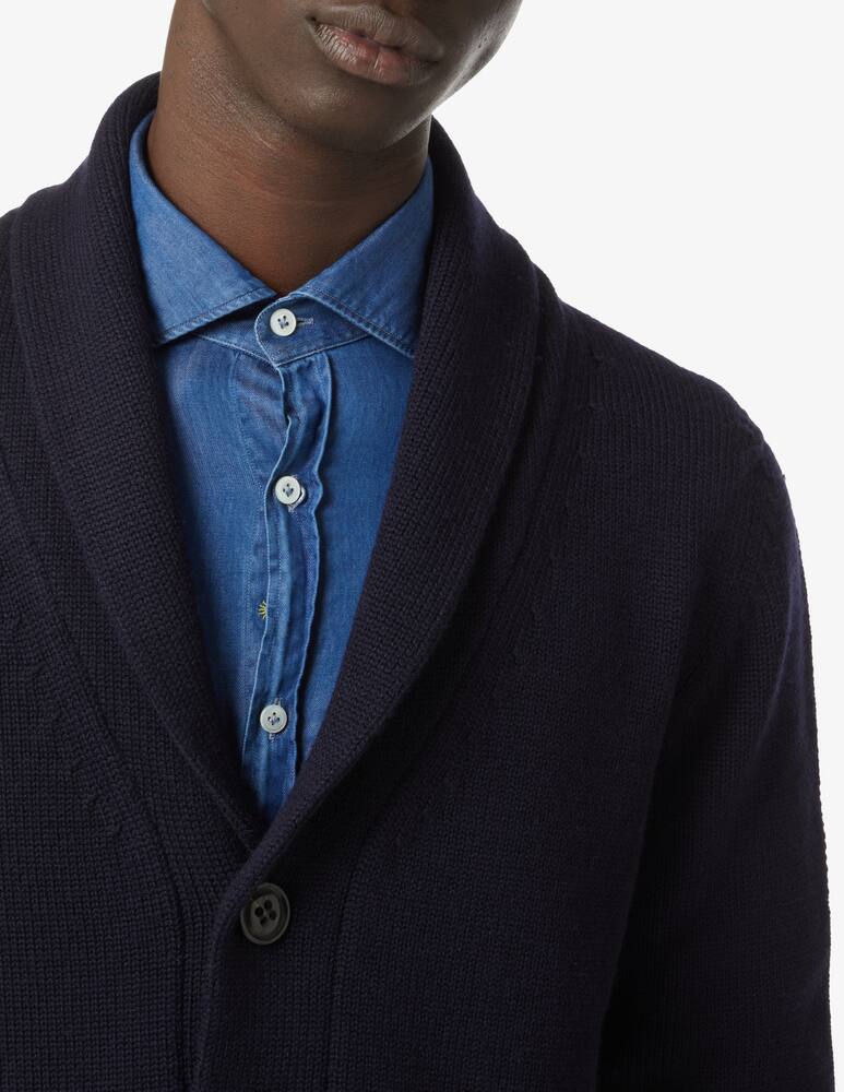 rinascente Drumohr Merino wool cardigan - Blue