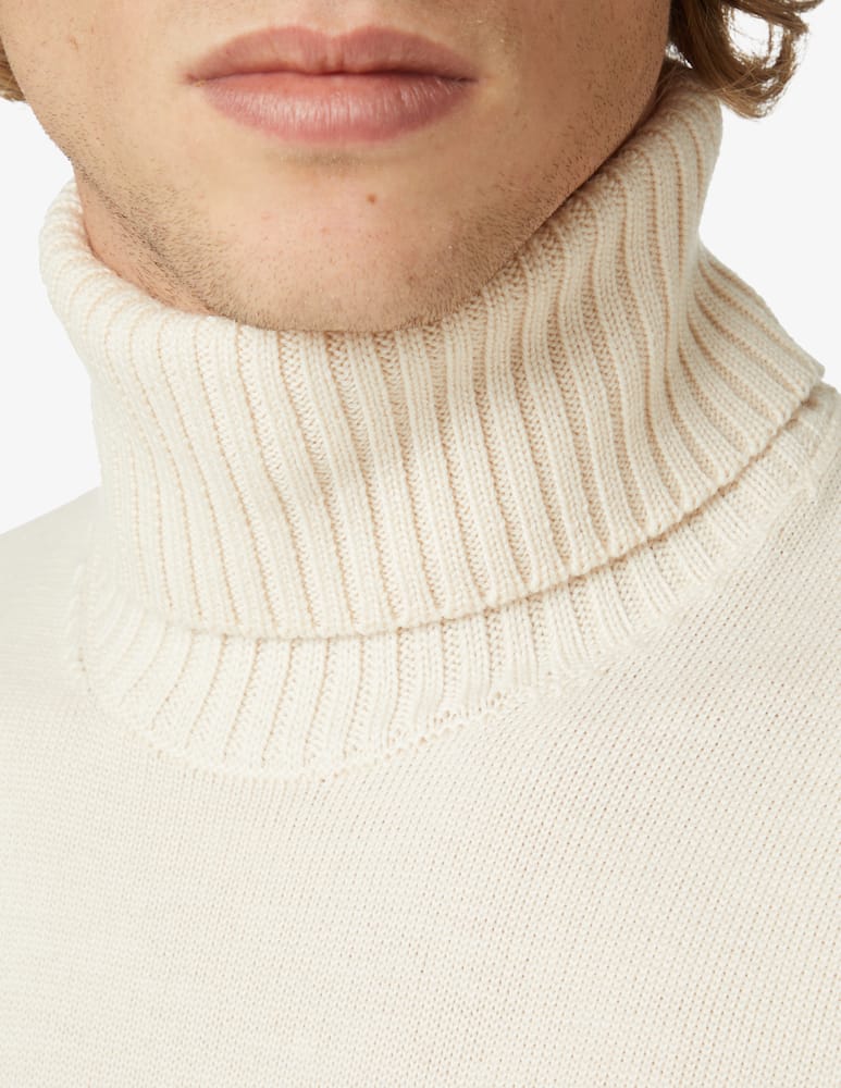 rinascente Drumohr Maglia girocollo in lana merino - Bianco