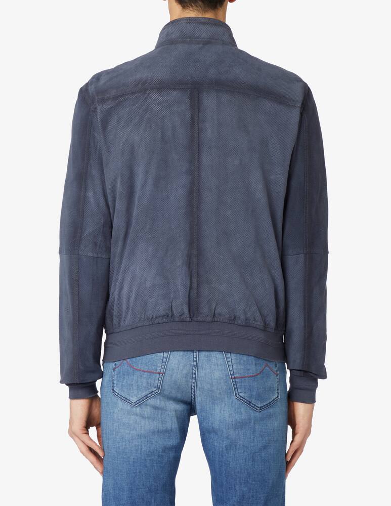 rinascente At.p.co Giacca biker pelle traforato