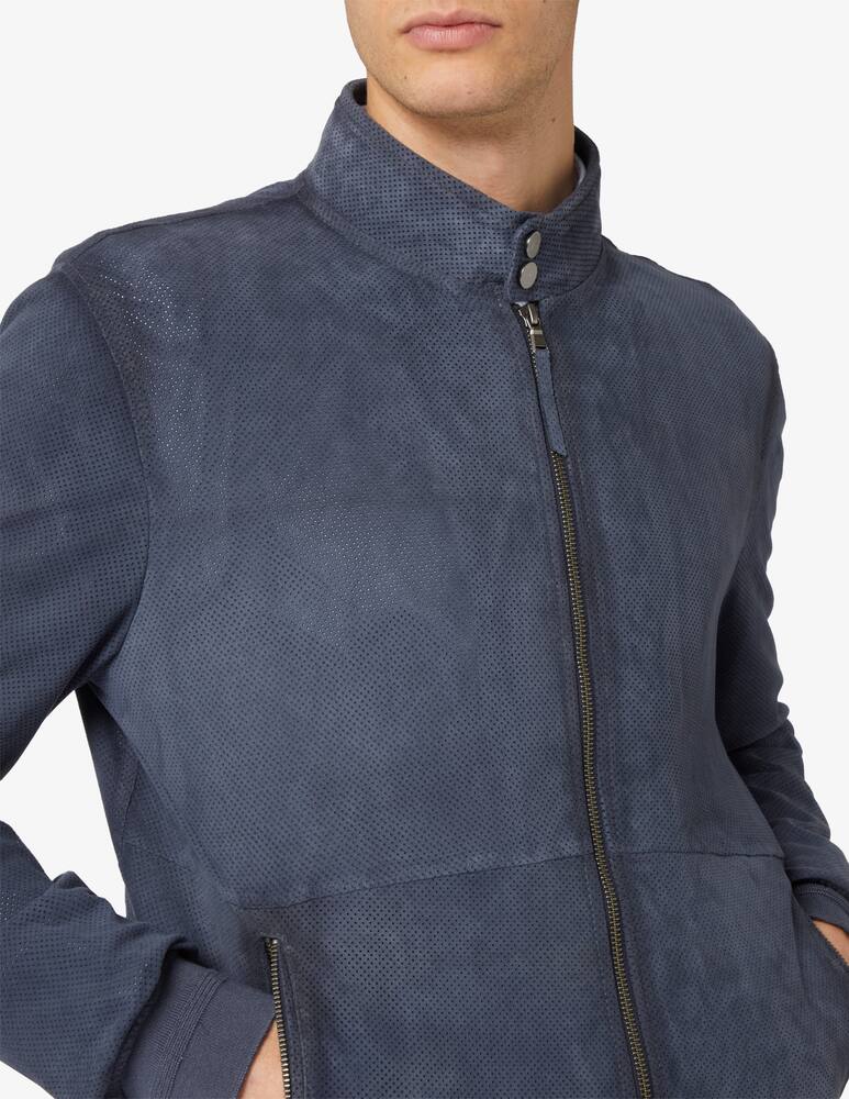 rinascente At.p.co Giacca biker pelle traforato