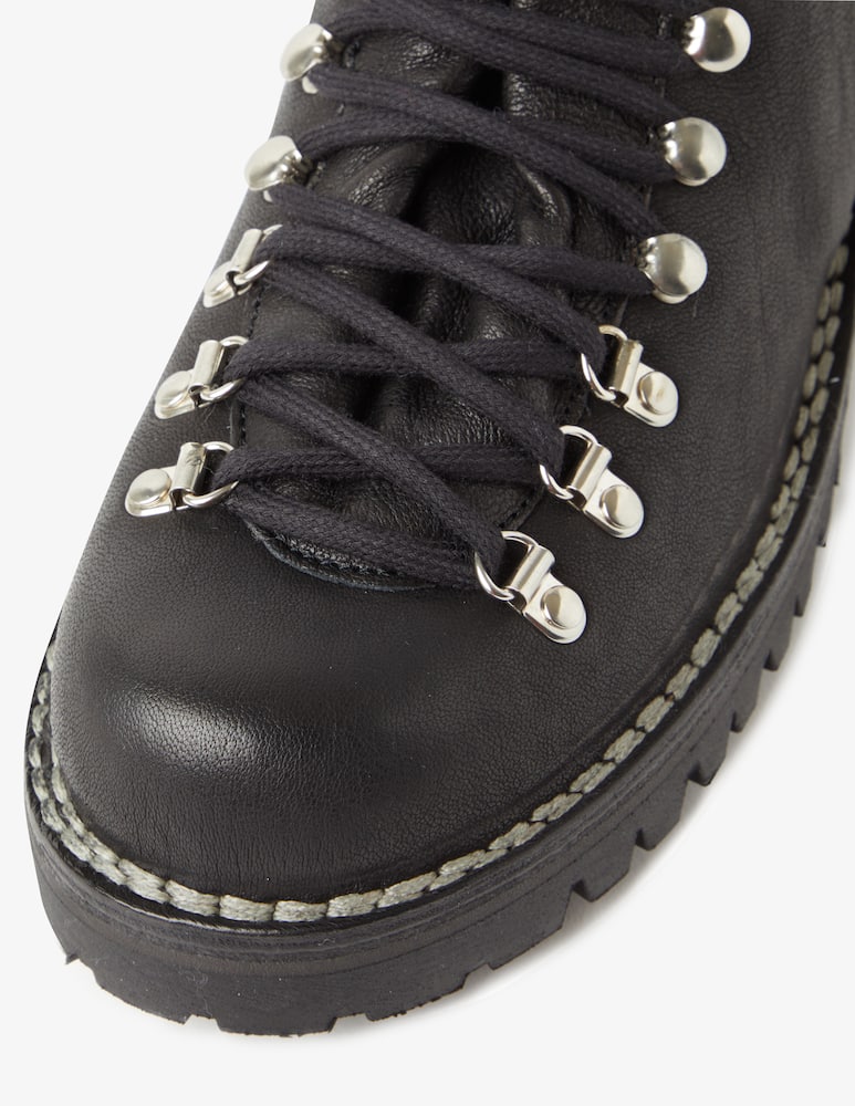 rinascente Le Cortina Leather hiking boots - Black